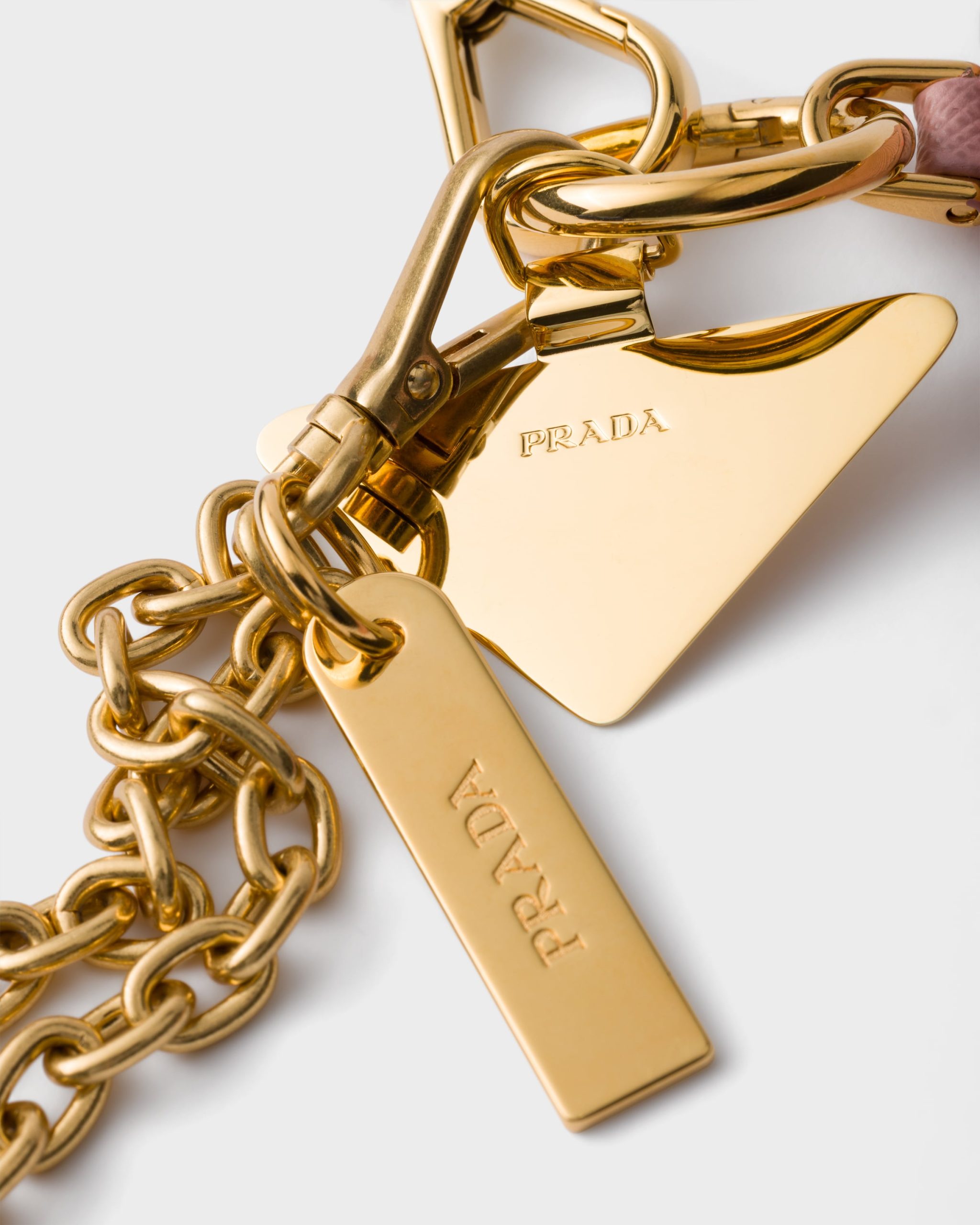 Prada Saffiano leather card holder with shoulder strap - Image 2